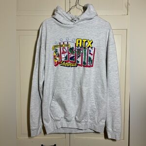 ATX Graphic Hoodie in Light Gray